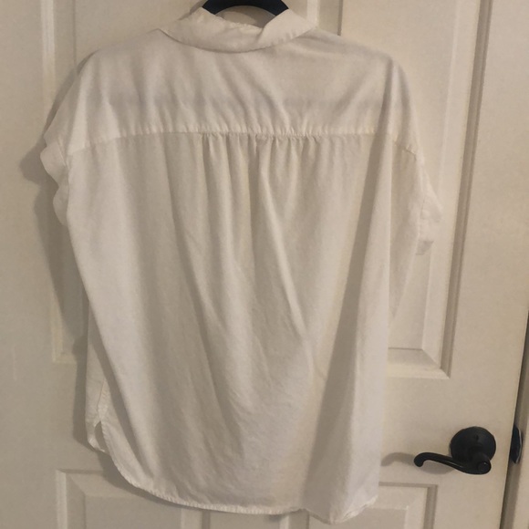 Madewell white shirt sleeve button down - Picture 4 of 4